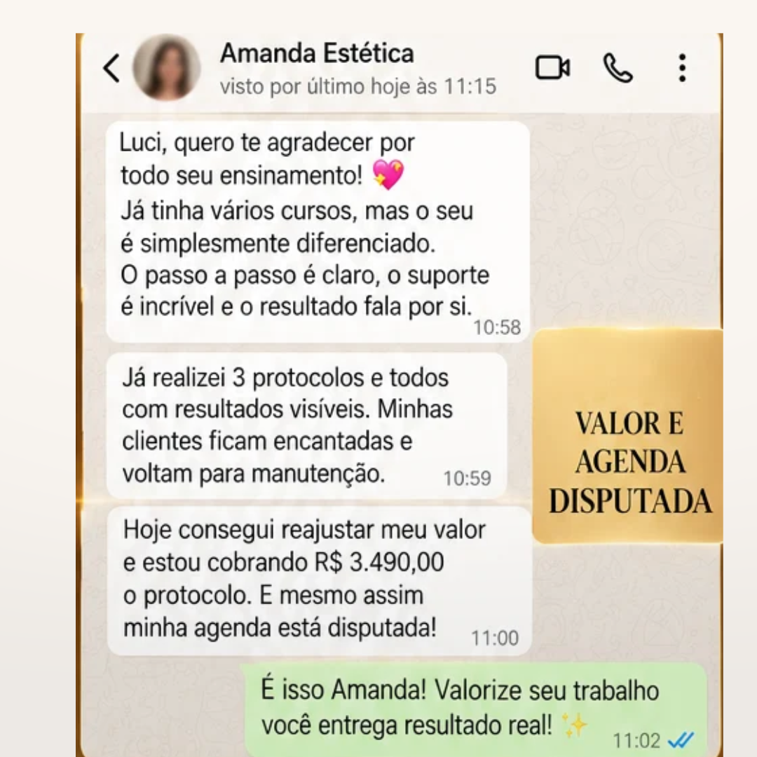 Depoimento real de aluna da Formação Rejuvenescimento Facial Celestial